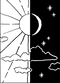 sun and moon illustration